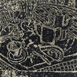 Albert Pepermans - Art and saugers Oilstick on paper 
150 x 200cm
 | Artitude galerie