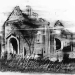 Gabriel Folli - AMPFERSBACH Charcoal on paper 50 x 65 cm, 2016 | Artitude galerie
